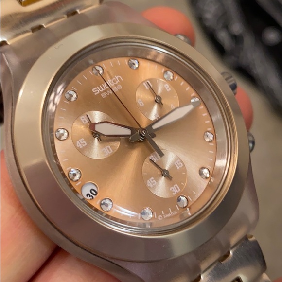 Swatch watch - rose gold / caramel - Picture 3 of 9